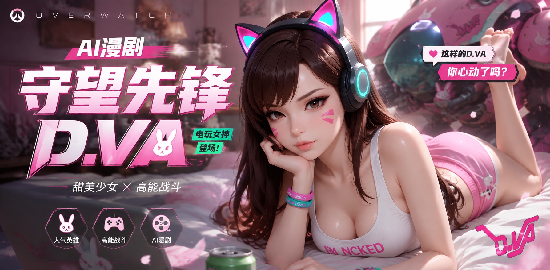 ai动漫 守望先锋 dva