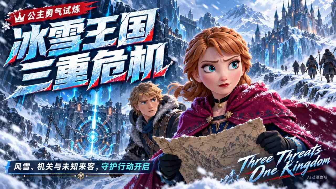 冰雪公主安娜  被三人夹攻封面
