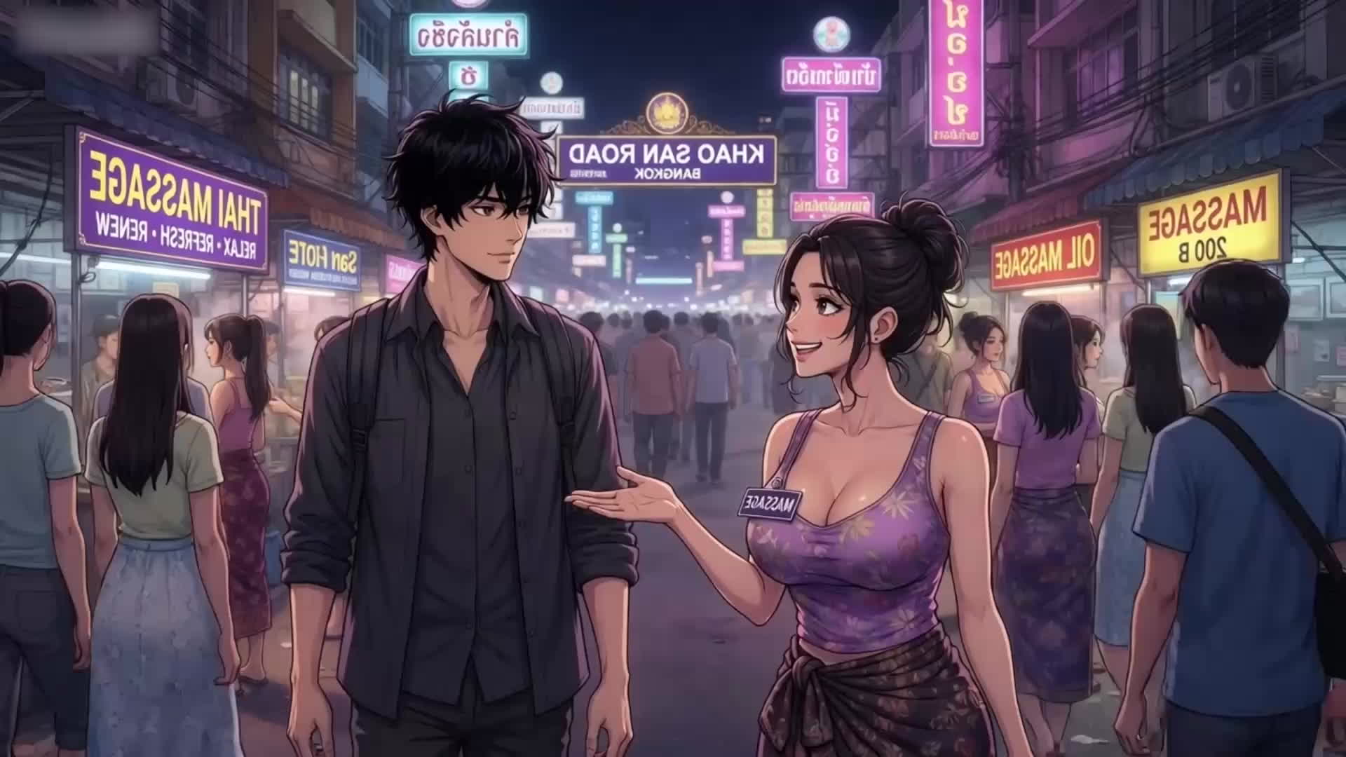 泰国女孩在街上引诱我去按摩封面