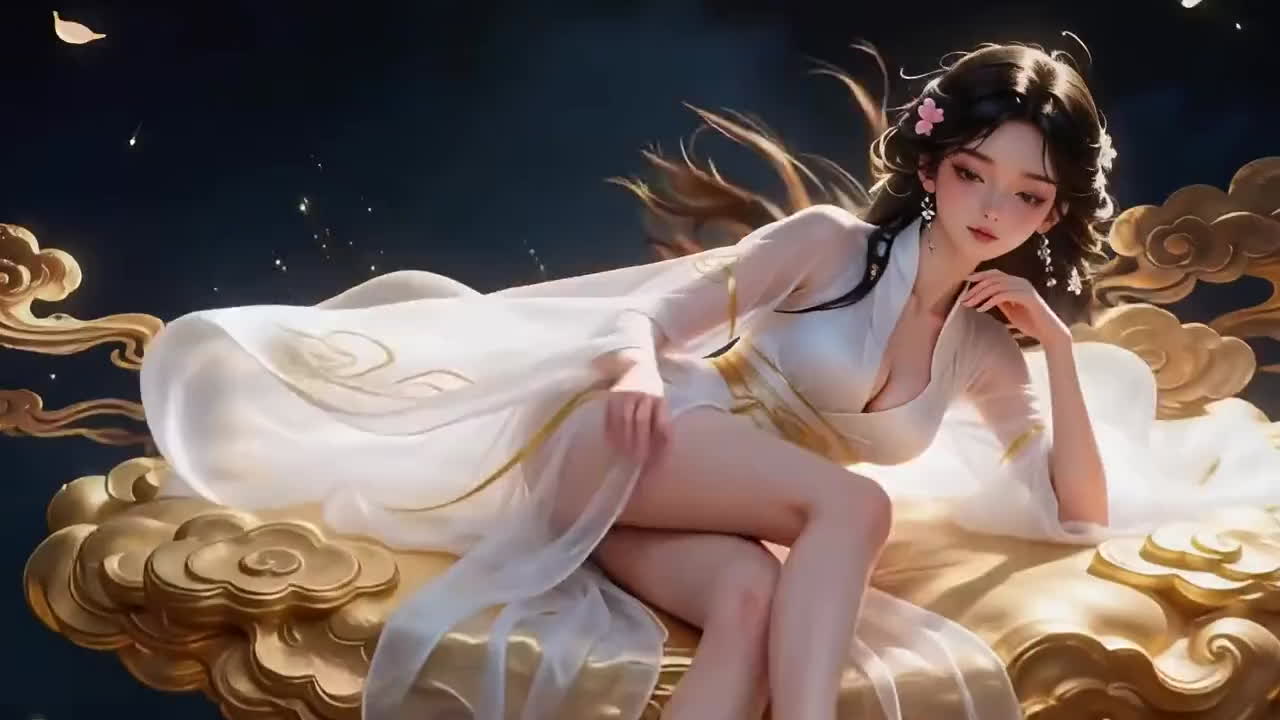 一个穿着古代服装的中国女孩，最棒的口交，3p，让你无法抗拒封面