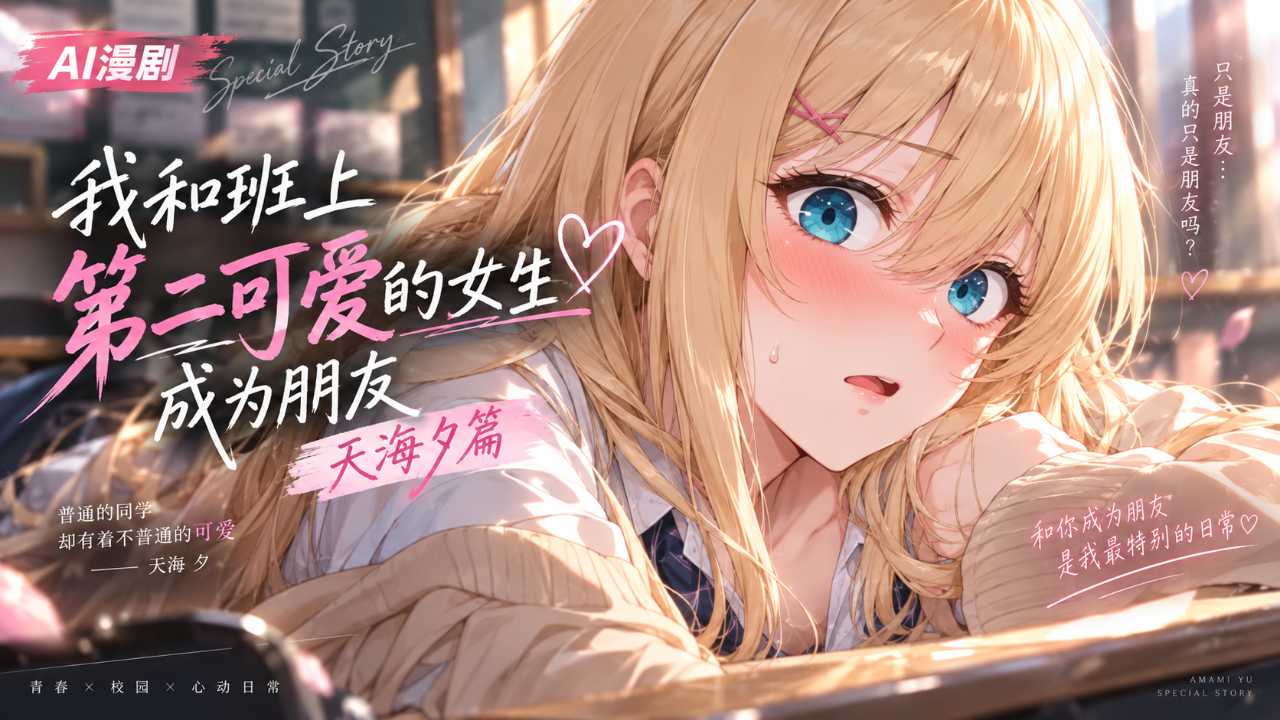 我和班上第二可爱的女生成为朋友 天海夕封面