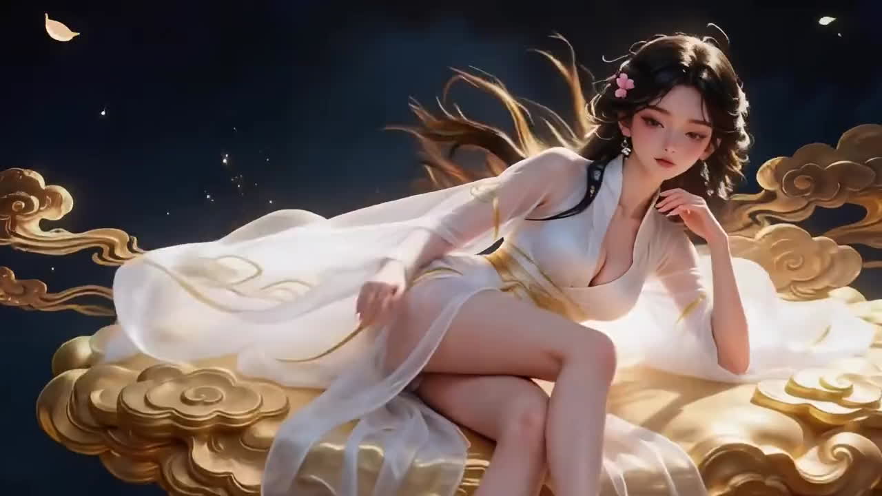 一个穿着古装的中国女孩，最棒的口交，3p和乳头刺激，让你无法抗拒封面