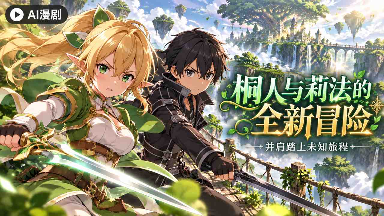 桐人莉法 SAO世界中的全新冒险封面
