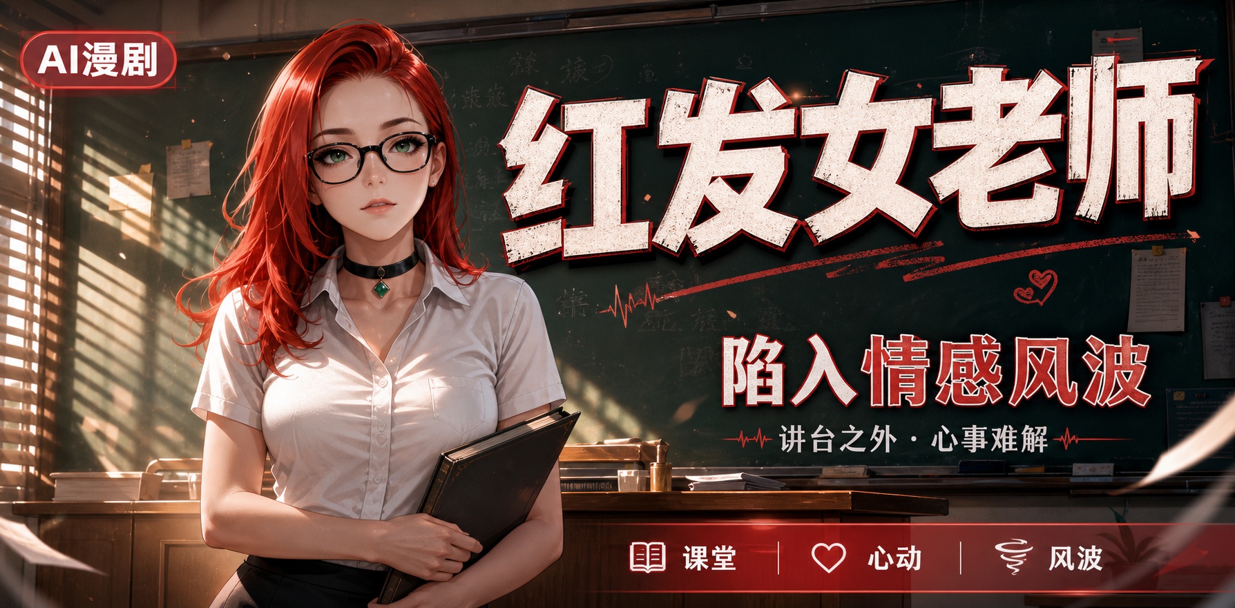 红发荡妇女老师喜欢和她的学生发生性关系 带他们口交深喉封面