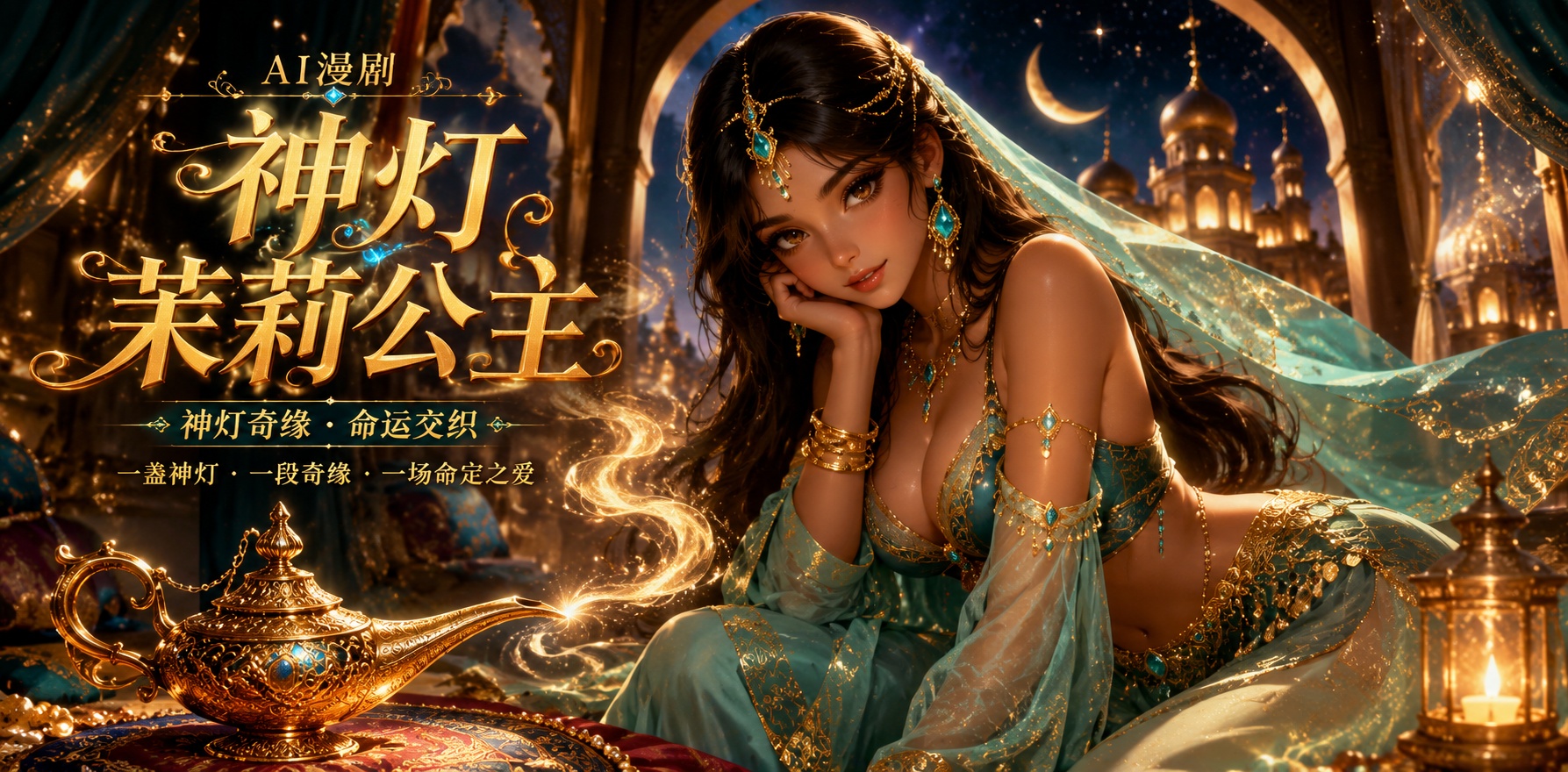阿拉丁神灯_茉莉公主在酒馆和酒保偷情封面