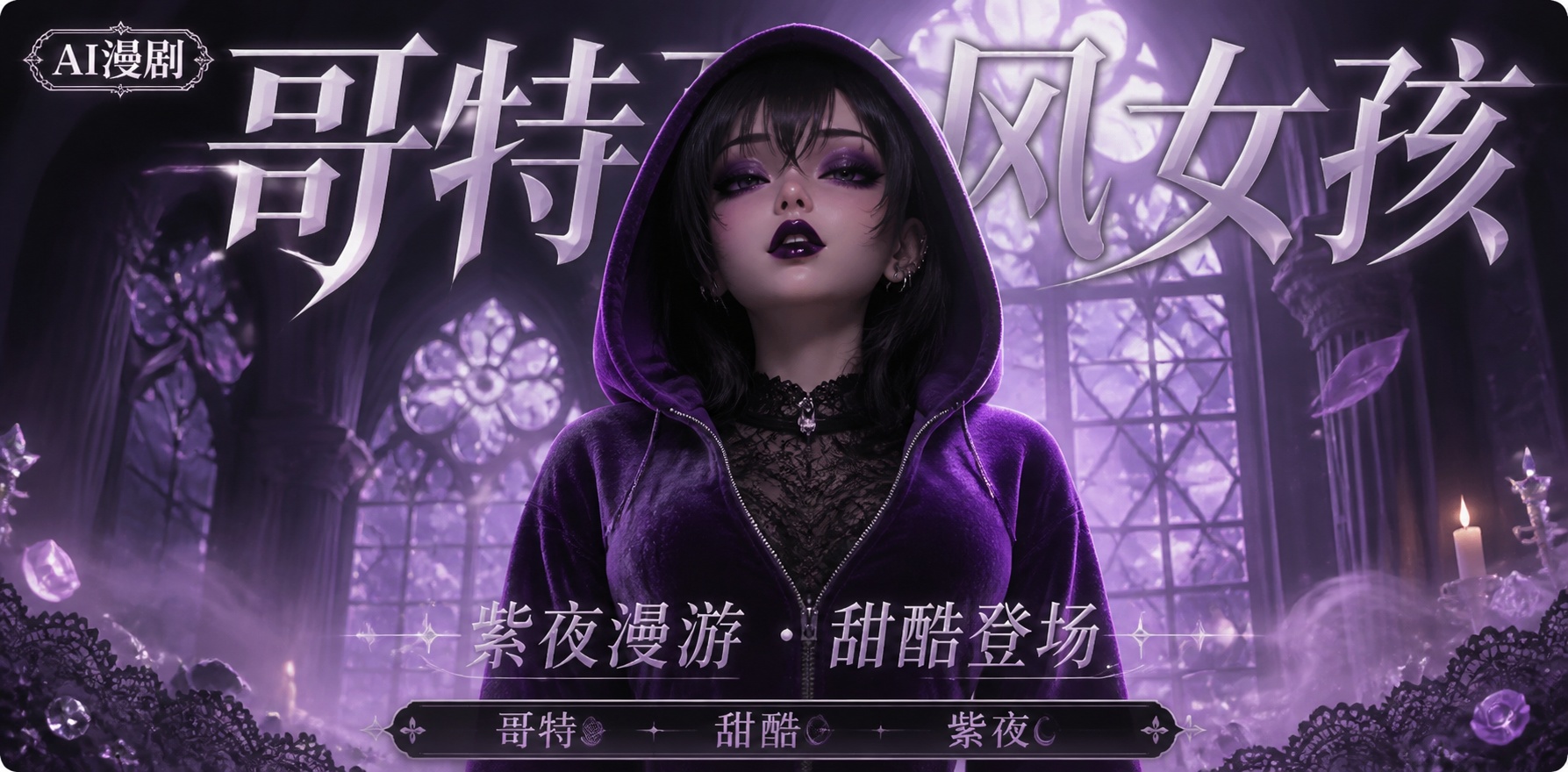 哥特风女孩自慰和抖动封面