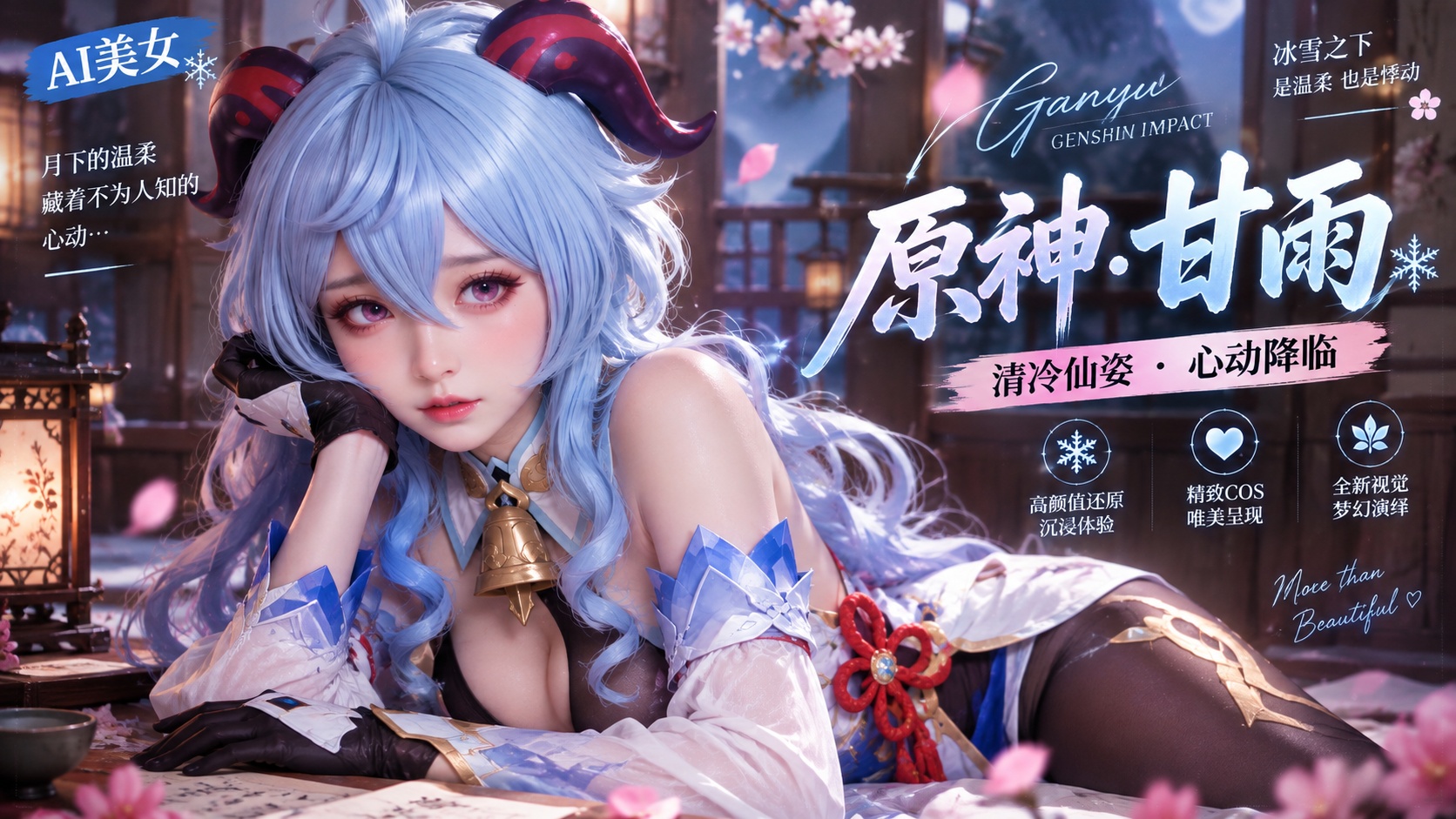 原神 cos 甘雨封面
