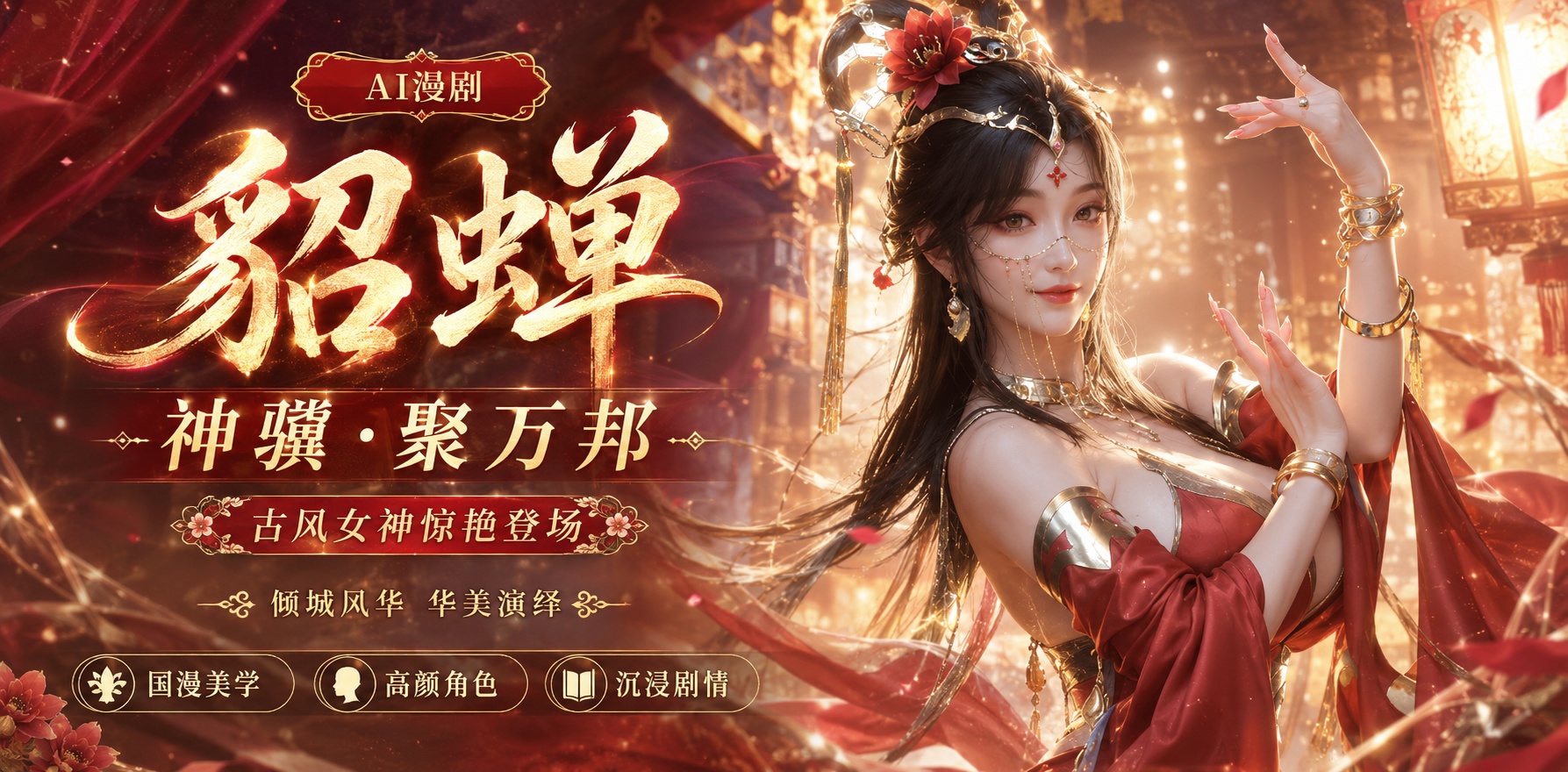 ai动漫 貂蝉 神骥 聚万邦封面