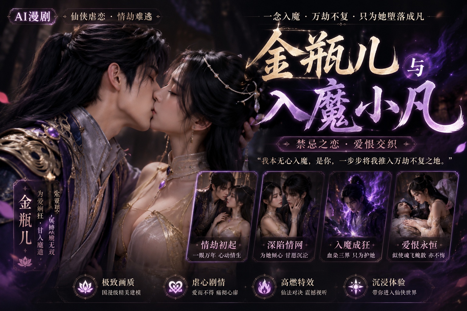 AI漫剧 金瓶儿与入魔小凡的sex