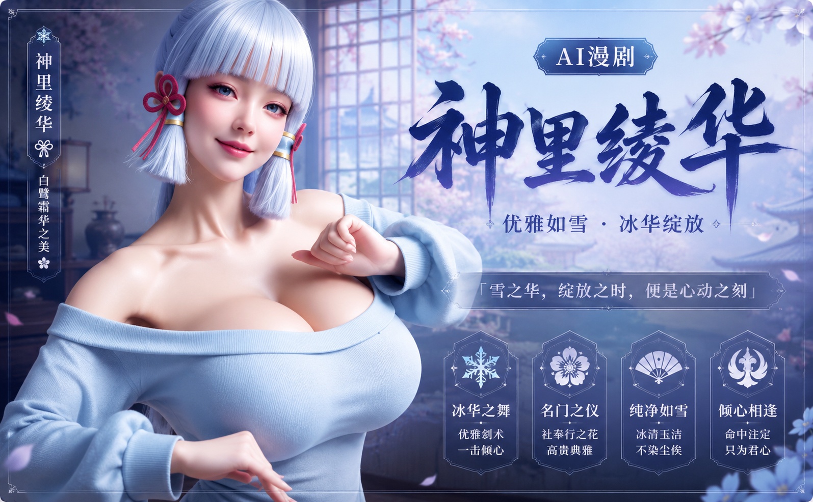 原神 神里绫华封面