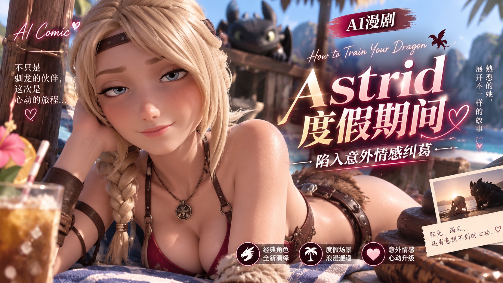 Astrid度假期间出轨 驯龙高手封面