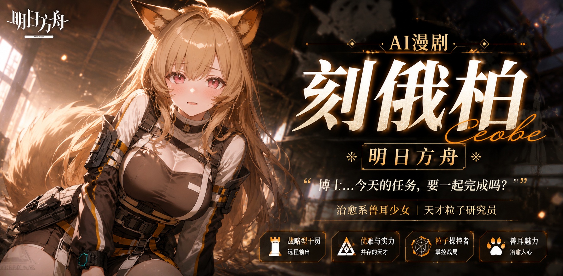 Ai漫剧 刻俄柏明日方舟封面