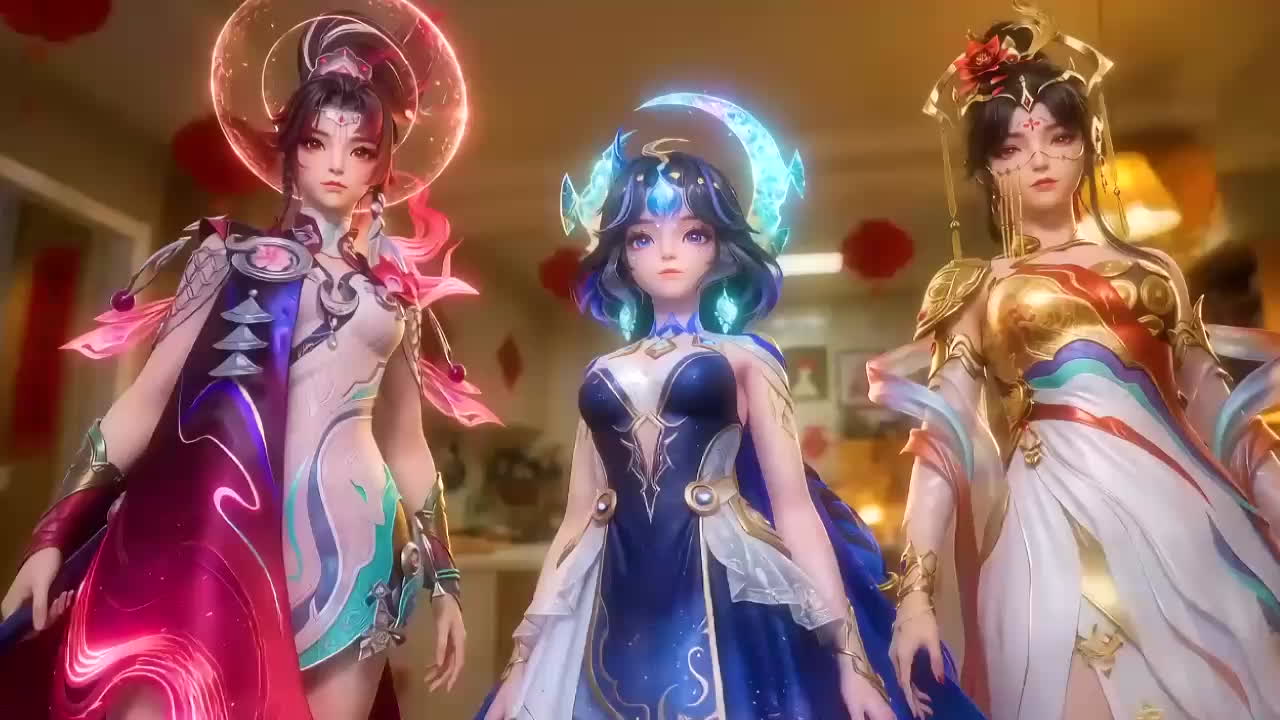 催眠 朵莉亚 云缨 貂婵的新年夜封面