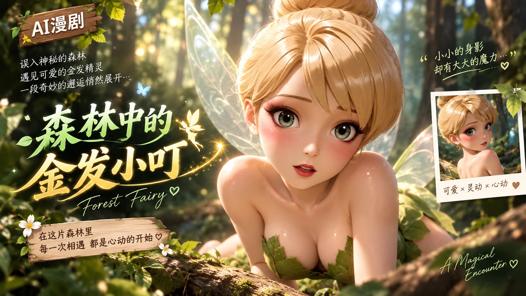 金发小叮在森林里被操封面