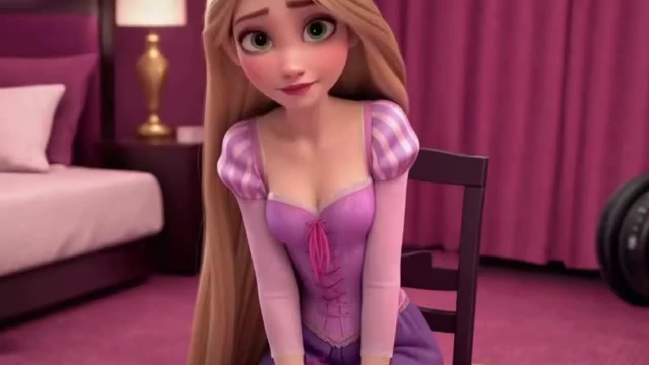 Rapunzel 试镜性爱 天真的公主第一次口交封面