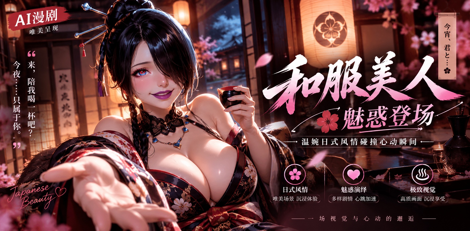 穿着和服的丰满美女被猛烈抽插并口交大阴茎 最后被灌满精液封面