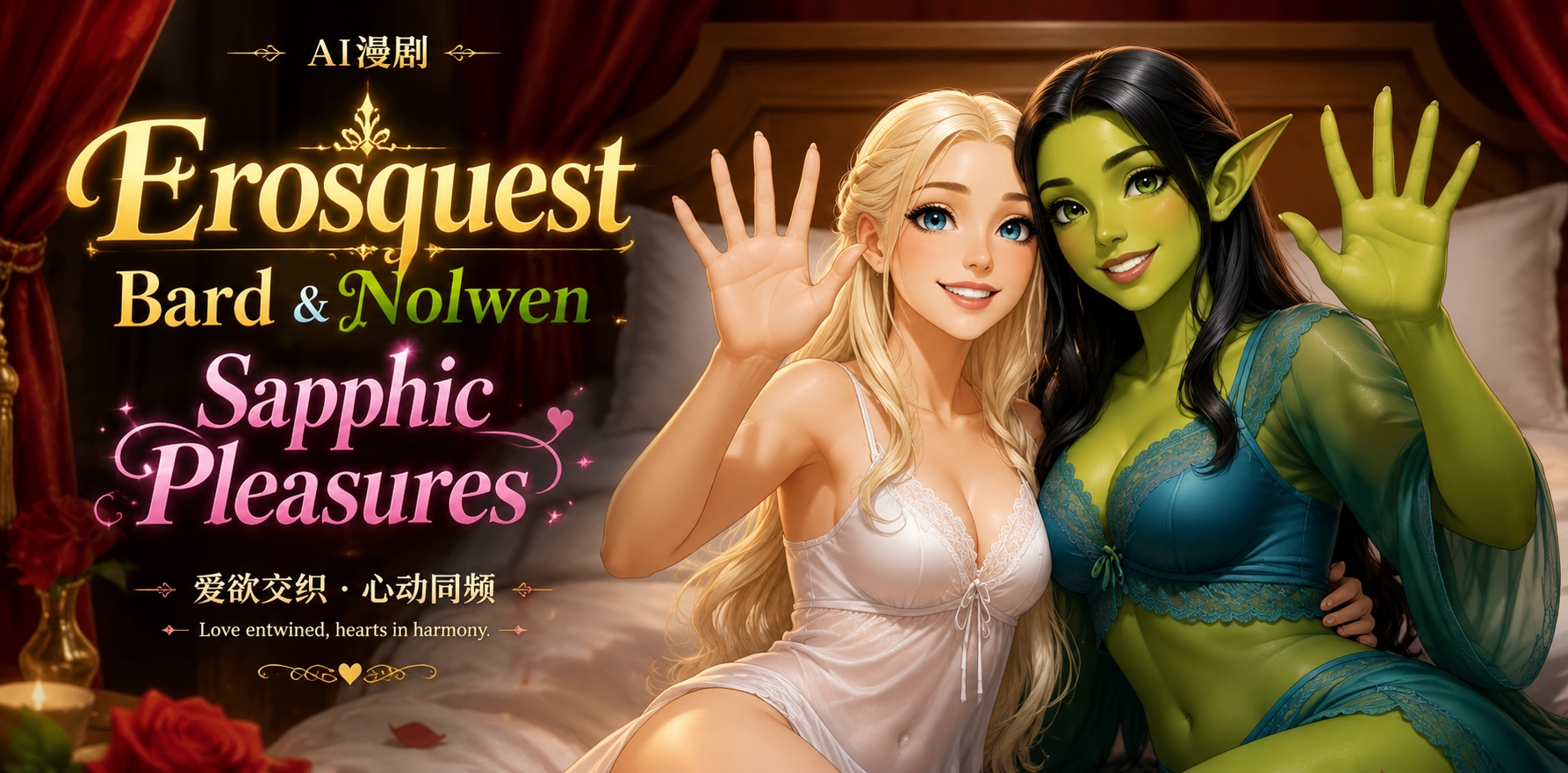 Erosquest Bard Nolwen Sapphic Pleasures封面