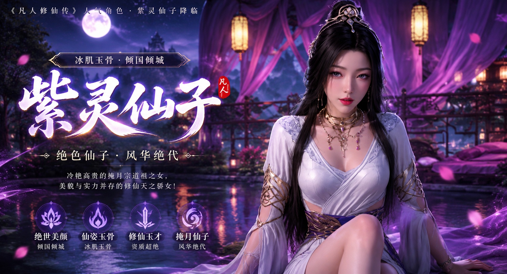 Ai漫剧  凡人修仙传 紫灵仙子封面