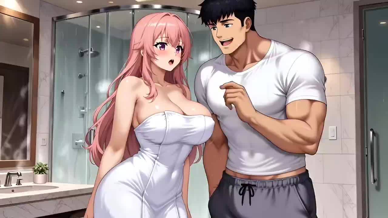 巨乳继妹洗澡惊喜 多名继兄射精内射幻想封面