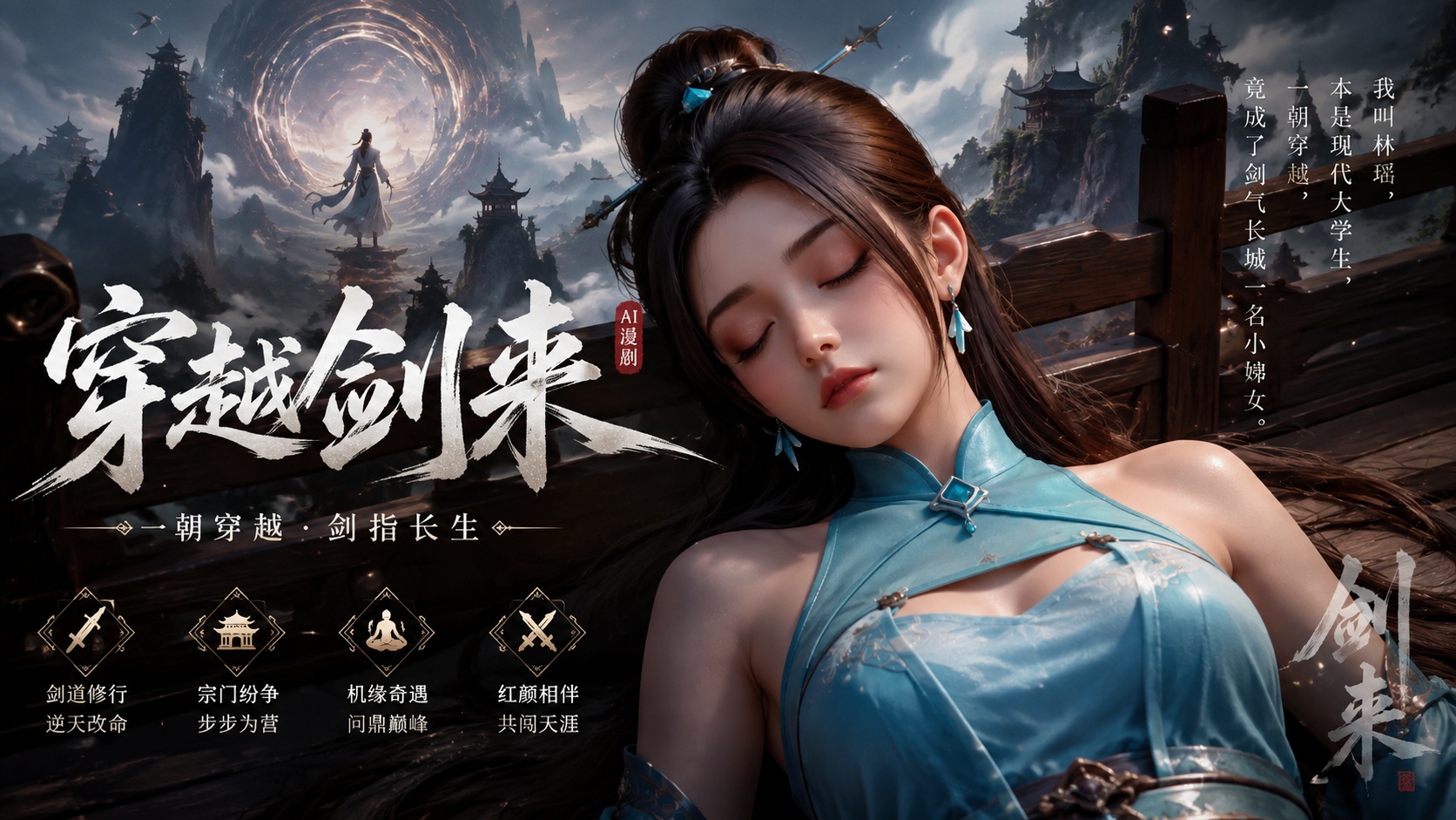 Ai漫剧  穿越剑来封面
