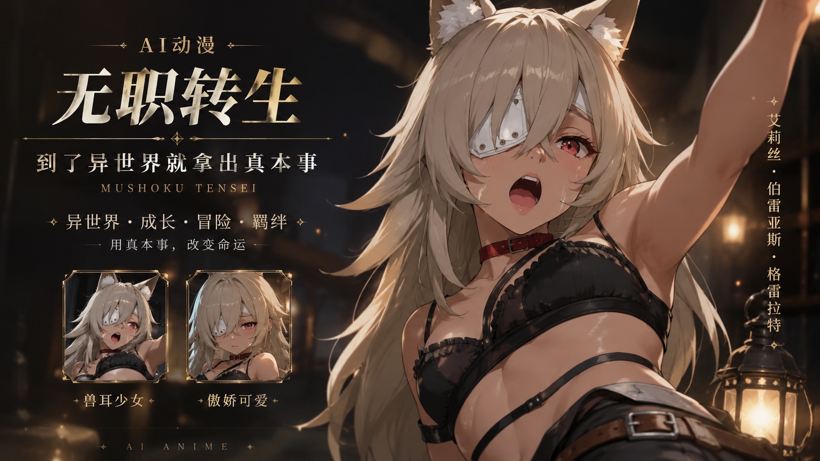 ai动漫  无职转生  到了异世界就拿出真本事  基列奴 泰德路迪亚封面