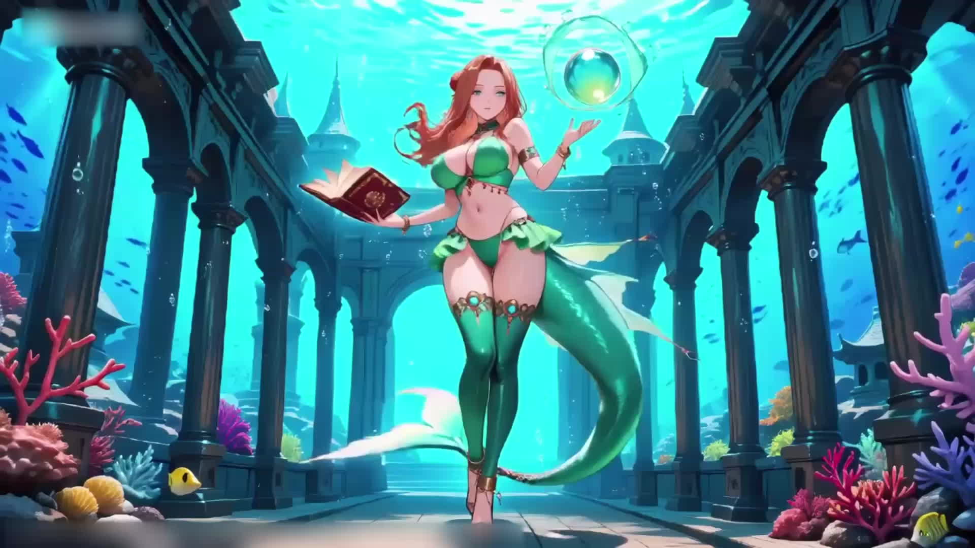 深海美人鱼 红发美人鱼公主的诱惑封面