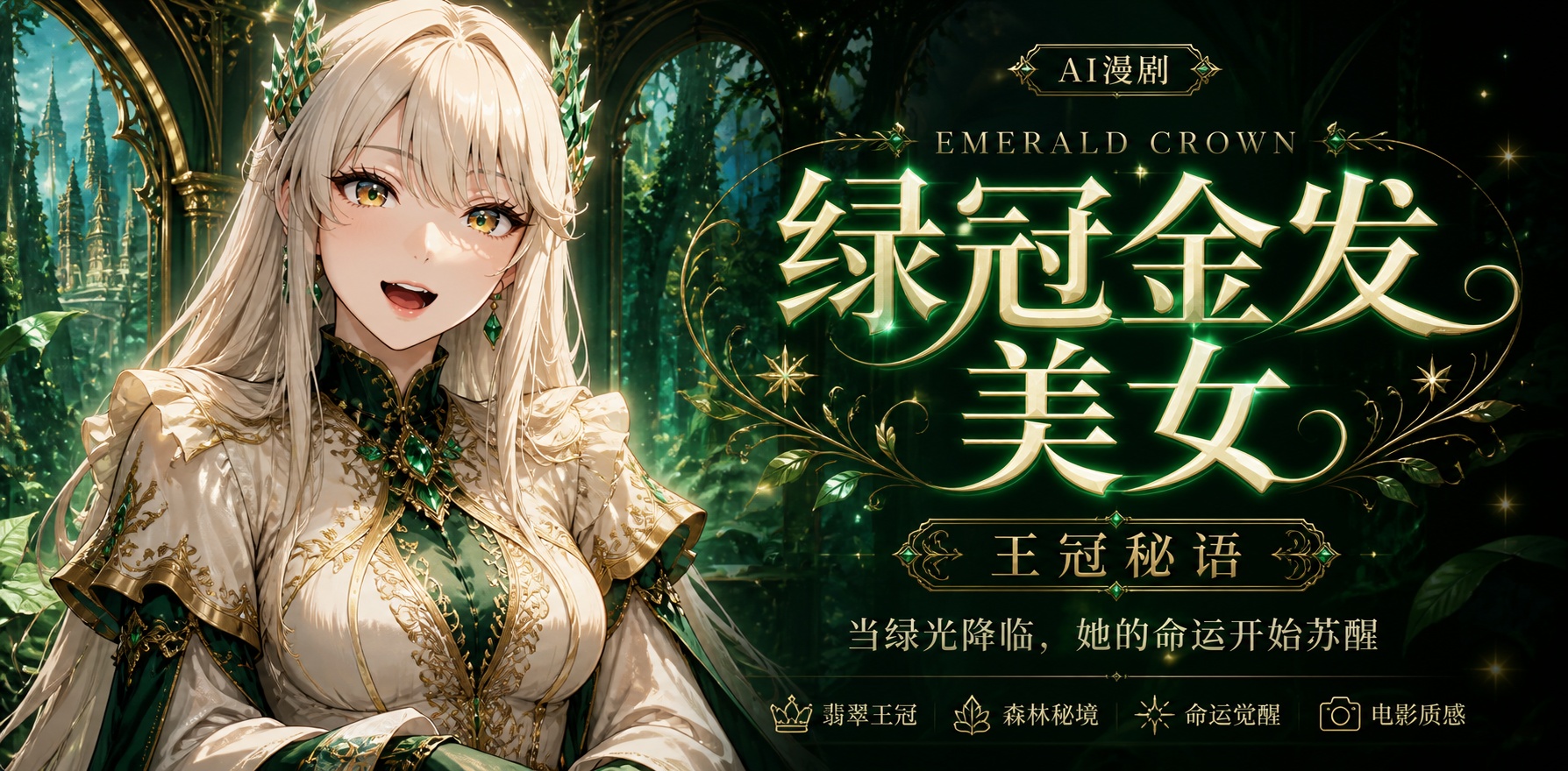 绿冠金发女孩性欲超强无限做爱输出封面