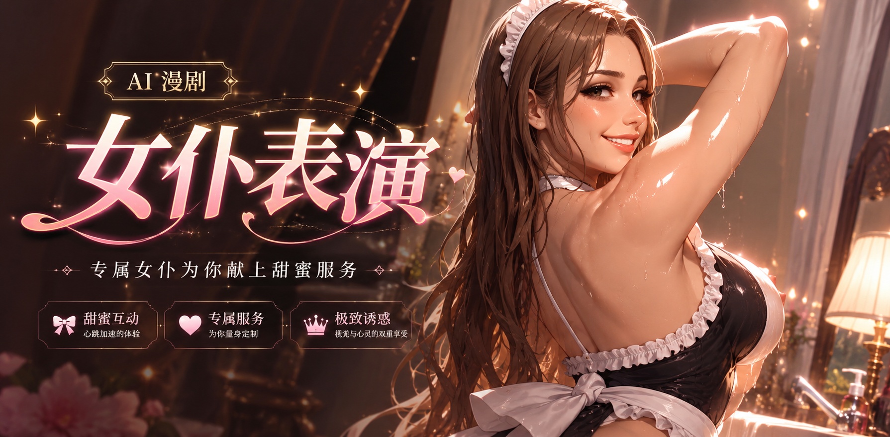 女仆在淋浴封面