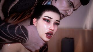 瑜伽课娇小丰满的黑发女郎被身材魁梧的瑜伽教练蹂躏封面
